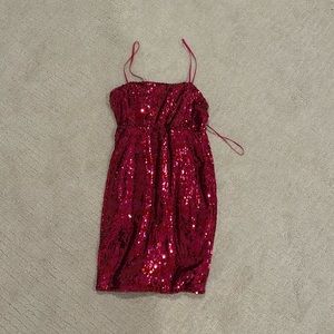 Zara XS Pink Sequin dress